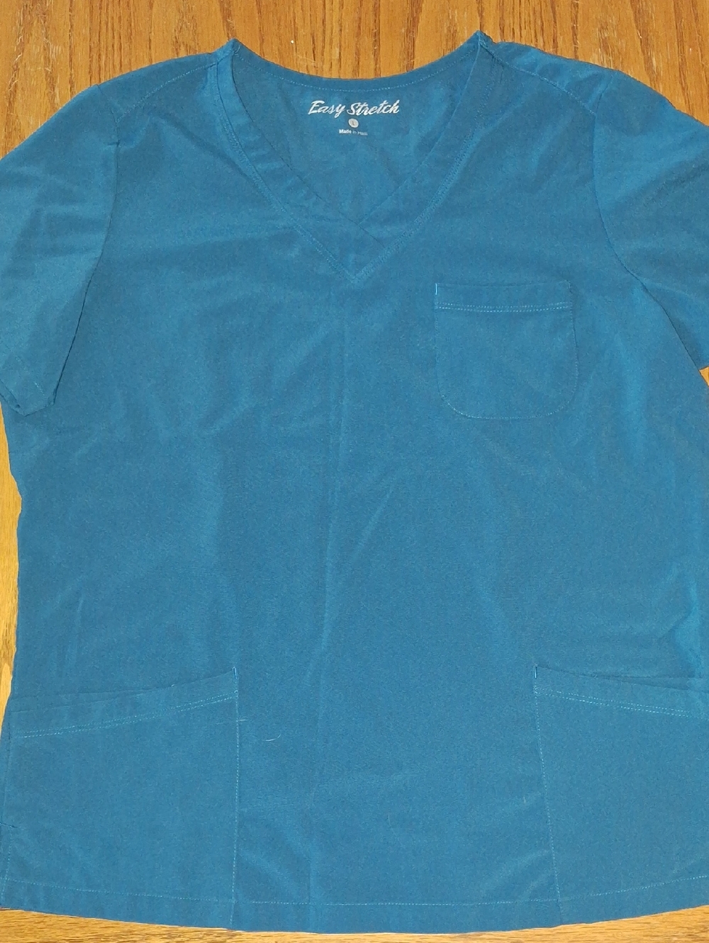 Teal V-Neck Women's Top